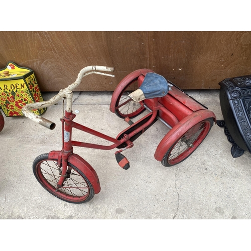 1629 - A VINTAGE 1950'S GRESHAM FLYER TRICYCLE