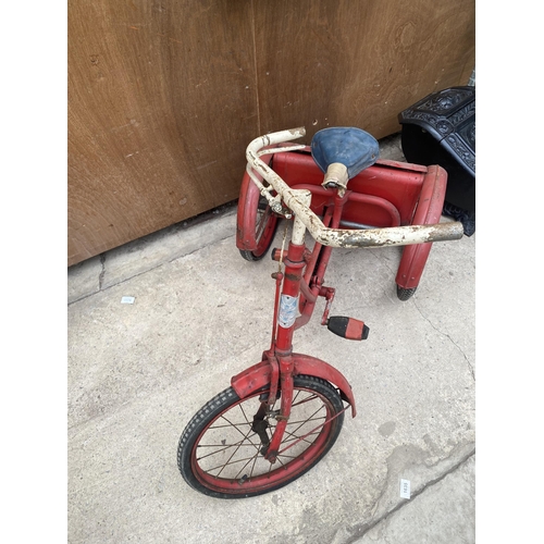 1629 - A VINTAGE 1950'S GRESHAM FLYER TRICYCLE