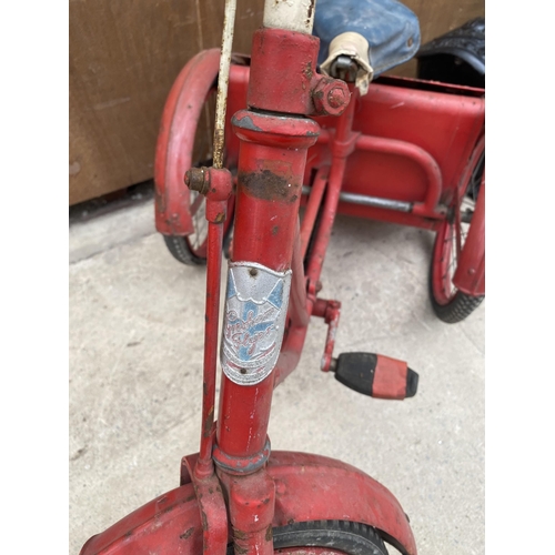 1629 - A VINTAGE 1950'S GRESHAM FLYER TRICYCLE