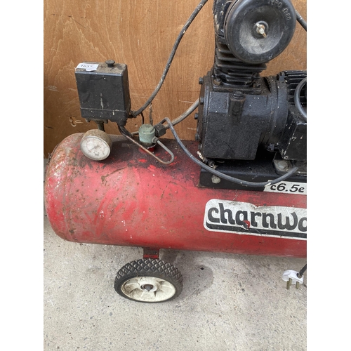 1637 - A VINTAGE CHARNWOOD 6.5 AIR COMPRESSOR