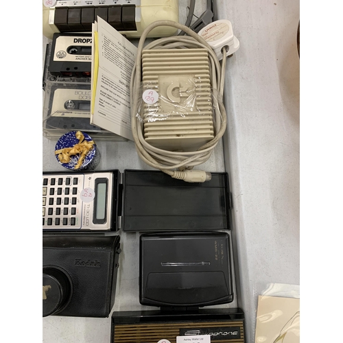 228 - A MIXED LOT TO INCLUDE COMMODORE CONSOLE, KODAK CAMERA ETC