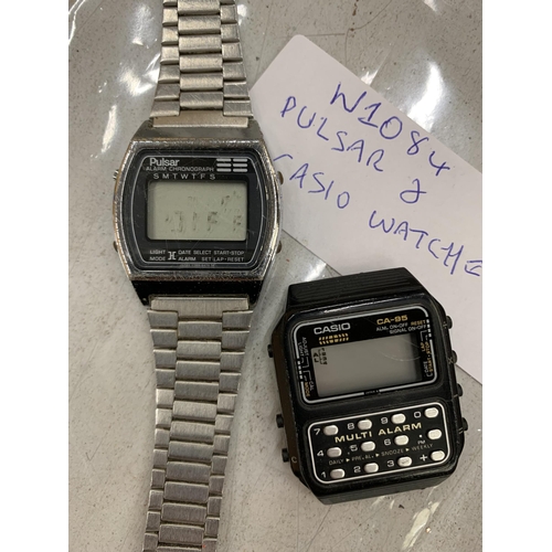 231 - A PULSAR AND RETRO CASIO WATCH