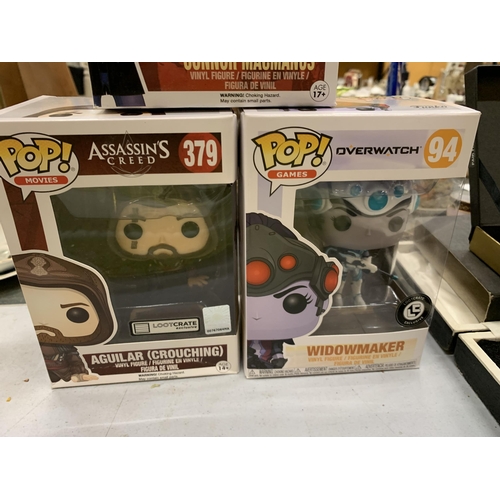 241 - THREE BOXED POP VINYL FIGURES