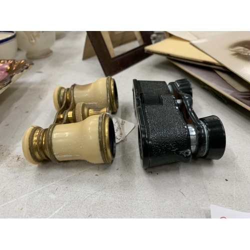 272A - TWO PAIRS OF VINTAGE OPERA GLASSES TO INCLUDE HENSHAW EXAMPLES