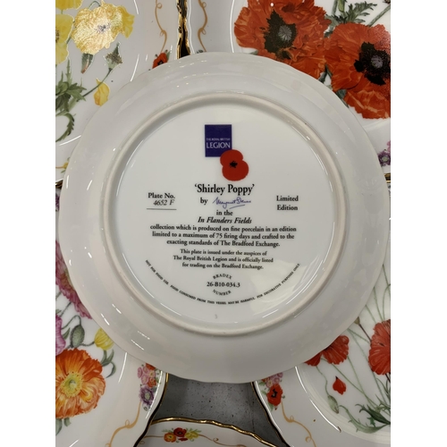 289 - A COLLECTION OF ROYAL LEGION POPPY DESIGN CABINET PLATES