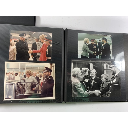 75 - * TWO PHOTOGRAPH ALBUMS CONTAINING PHOTOS OF JAMES ANDERTON WITH QUEEN ELIZABETH II, COLLECTION OF E... 