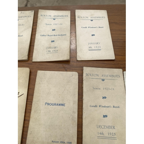 1983 - A COLLECTION OF 1920'S AND LATER DANCE PROGRAMMES