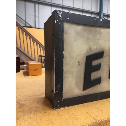 88 - AN E.R.F TRUCKS ILLUMINATED BOX SIGN, 51 X 26CM