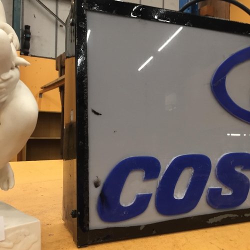 94 - A FORD COSWORTH ILLUMINATED BOX SIGN, 76 X 31CM