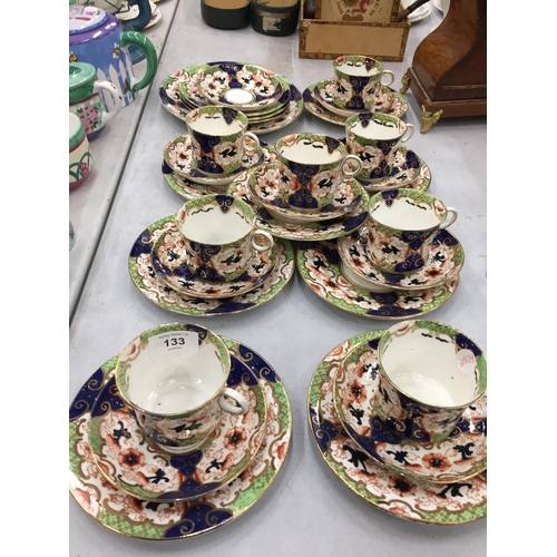 133 - A COLLECTION OF VINTAGE ROYAL STAFFORD CUPS, SAUCERS AND SIDE PLATES