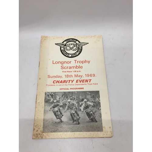 142 - A CHEADLE AUTO CLUB 'LONGNOR' TROPHY SCRAMBLE 1969 PROGRAMME