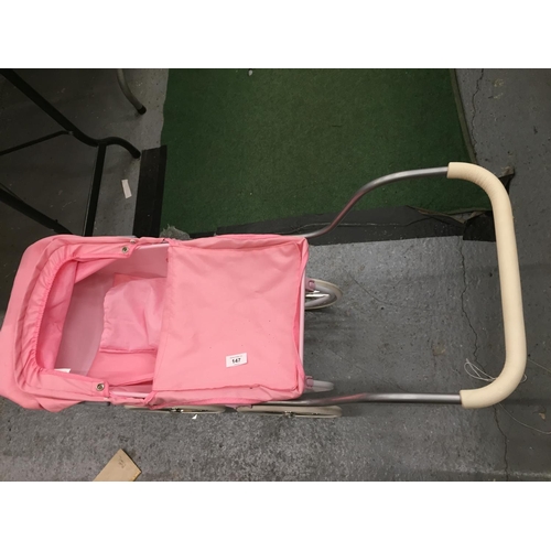 147 - A BABY ROYALE PINK PRAM