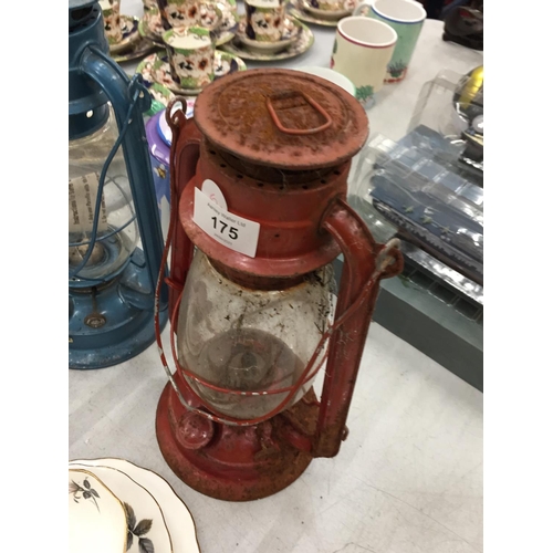 175 - TWO VINTAGE HURRICANE LAMPS