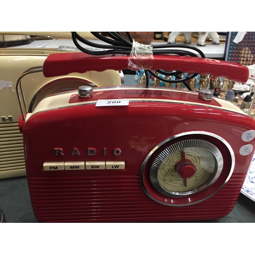 200 - TWO VINTAGE RADIOS TO INCLUDE A BUSH AND GOODMANS