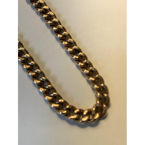 453 - A 9 CARAT GOLD CHAIN GROSS WEIGHT 27.88 GRAMS