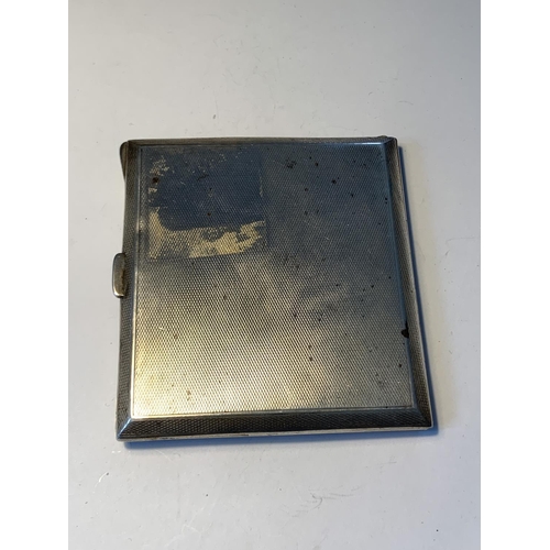 490 - A HALLMARKED BIRMINGHAM 1919 SILVER CIGARETTE CASE GROSS WEIGHT 88.2 GRAMS