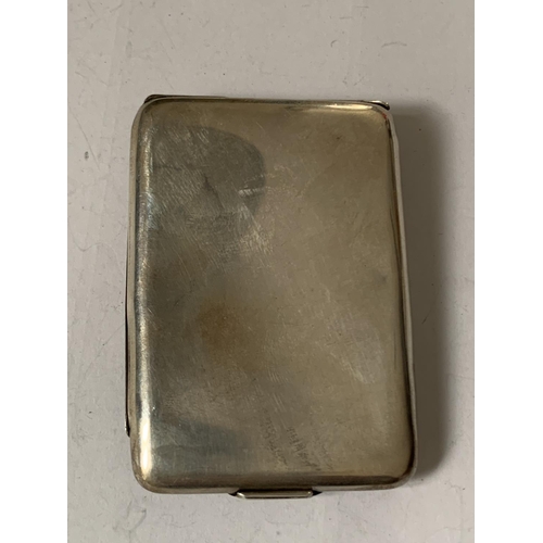 498 - A HALLMARKED BIRMINGHAM 1925 SILVER ENGRAVED MATCHBOOK HOLDER