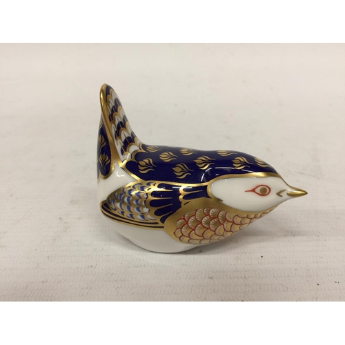 718 - A ROYAL CROWN DERBY WREN, NO STOPPER