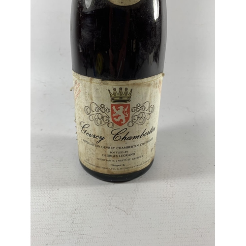 386 - A BOTTLE OF 1977 GEVREY CHAMBERTIN