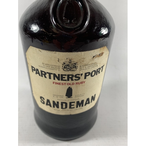 387 - A BOTTLE OF VINTAGE SANDMAN PARTNERS PORT FINEST OLD RUBY