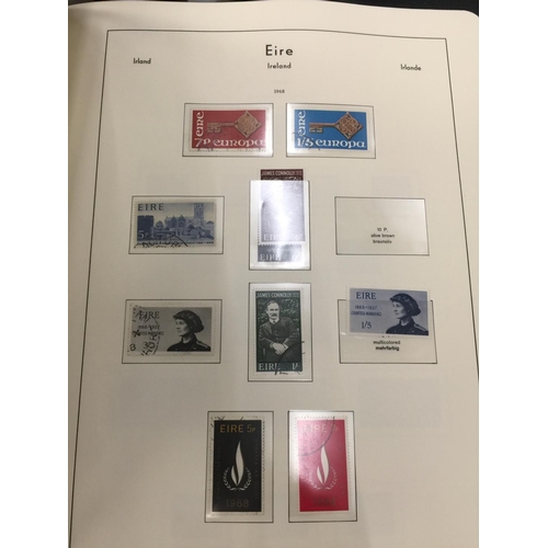 821 - A STAMP ALBUM CONTAINING A QUANTITY OF EIRE (IRISH) STAMPS