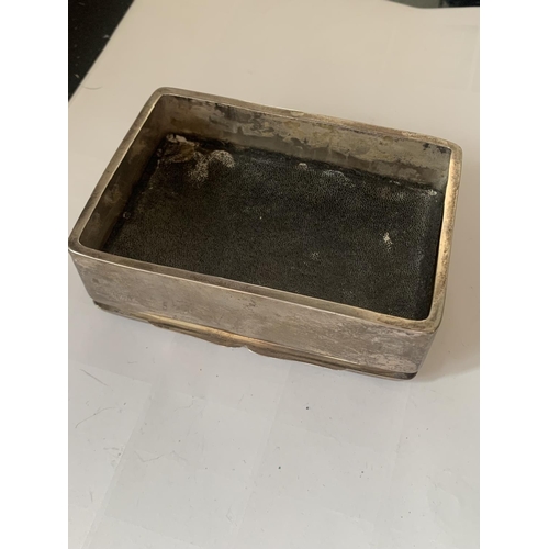 660 - A HALLMARKED BIRMINGHAM SILVER BOX GROSS WEIGHT 138.36 GRAMS