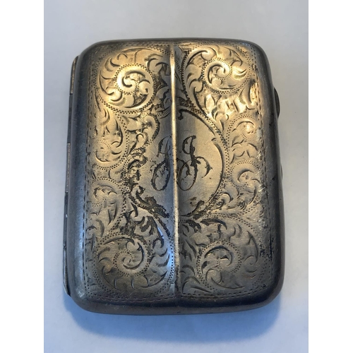 693 - A HALLMARKED CHESTER SILVER CIGARETTE CASE GROSS WEIGHT 68.59 GRAMS