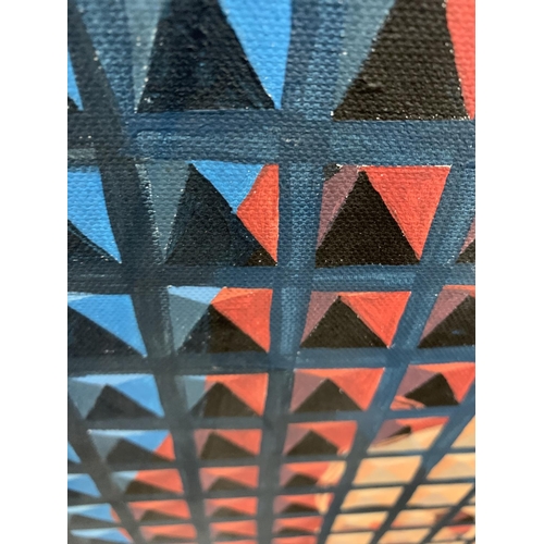 A 2012 ABSTRACT ART MUSEUM PIECE 'SEMANTIC SATIATION' SIGNED BY JOE ...