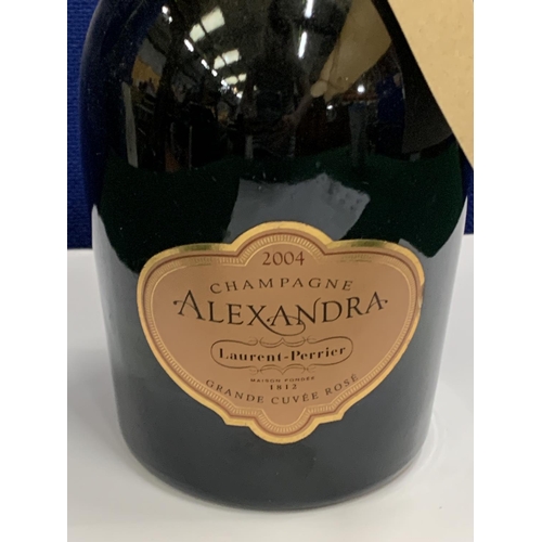 395 - 1 X 75CL BOTTLE - LAURENT PERRIER ALEXANDRA 2004 GRANDE CUVEE ROSE CHAMPAGNE