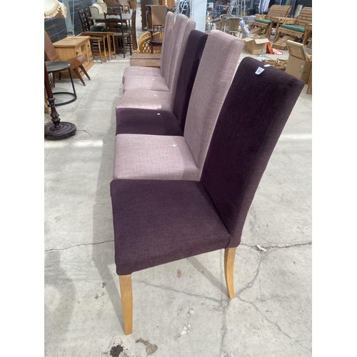 2902 - A SET OF SIX MODERN ITALIAN DESIGN DINING CHAIRS