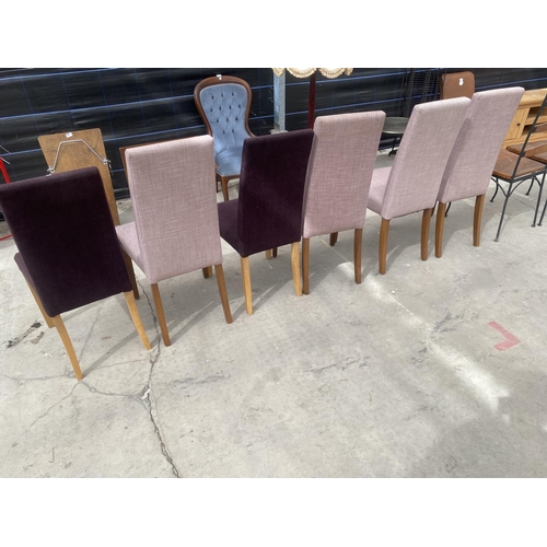 2902 - A SET OF SIX MODERN ITALIAN DESIGN DINING CHAIRS