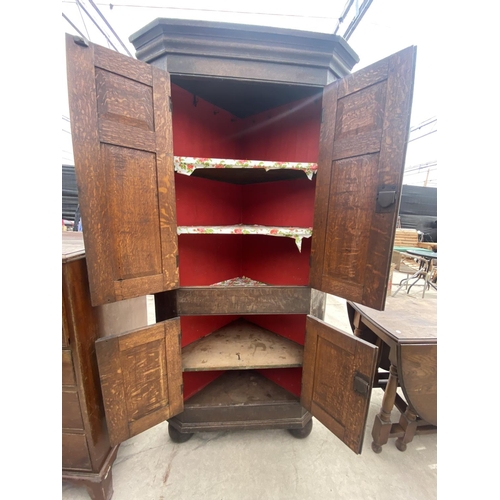 2907 - AN EDWARDIAN BEECH CHAIR COMMODE