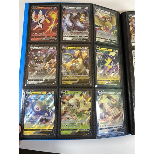 103 - A VAULT X FOLDER OF RARE POKEMON CARDS, V CARDS, RAINBOW, GOLD SECRET RARES ETC