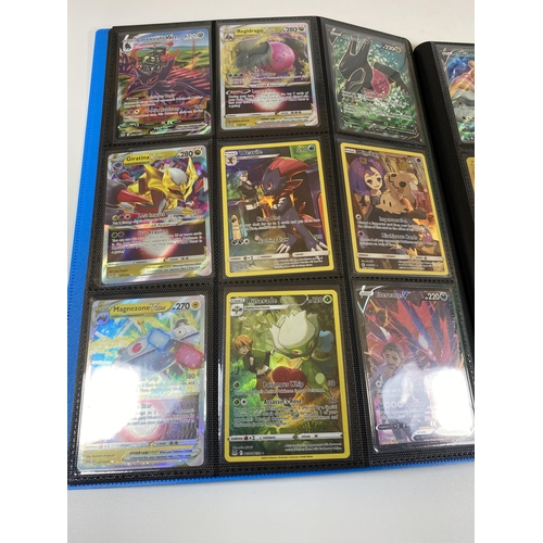 103 - A VAULT X FOLDER OF RARE POKEMON CARDS, V CARDS, RAINBOW, GOLD SECRET RARES ETC