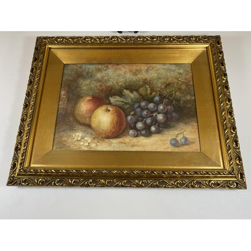 12 - A PAIR OF RAYMOND BEVINGTON, (ROYAL WORCESTER ARTIST), ORIGINAL WATERCOLOURS IN DECORATIVE GILT FRAM... 