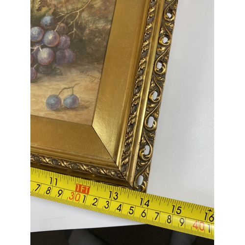 12 - A PAIR OF RAYMOND BEVINGTON, (ROYAL WORCESTER ARTIST), ORIGINAL WATERCOLOURS IN DECORATIVE GILT FRAM... 