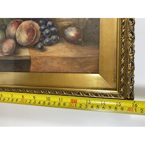 13 - A PAIR OF RAYMOND BEVINGTON, (ROYAL WORCESTER ARTIST), ORIGINAL WATERCOLOURS IN DECORATIVE GILT FRAM... 