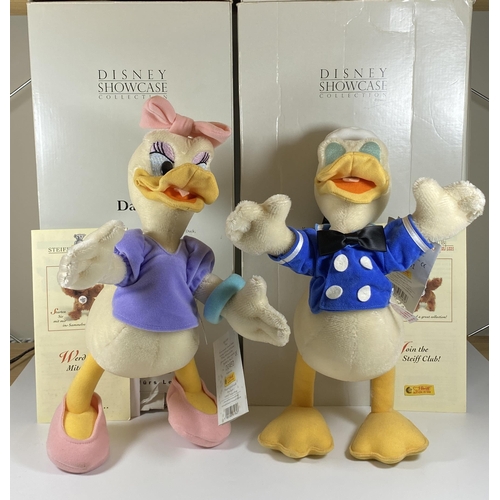 321 - A PAIR OF LIMITED EDITION STEIFF MOHAIR DISNEY SHOWCASE COLLECTION SOFT TOY FIGURES, BOTH BOXED AND ... 