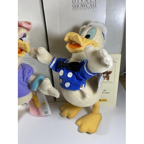 321 - A PAIR OF LIMITED EDITION STEIFF MOHAIR DISNEY SHOWCASE COLLECTION SOFT TOY FIGURES, BOTH BOXED AND ... 