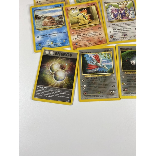 325 - A COLLECTION OF 1999-2000 POKEMON NEO CARDS, HOLOS, AMPHAROS ETC