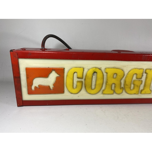 310 - A CORGI TOYS ILLUMINATED BOX SIGN, 16 X 67CM