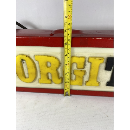 310 - A CORGI TOYS ILLUMINATED BOX SIGN, 16 X 67CM