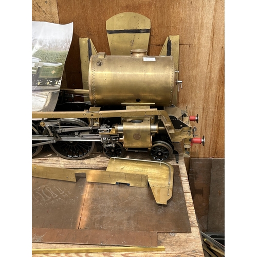 301 - A 5 INCH GAUGE STEAM LOCOMOTIVE, THIS IS A PART SCRATCH BUILT PROJECT MADE FROM BRASS, COPPER AND ST... 