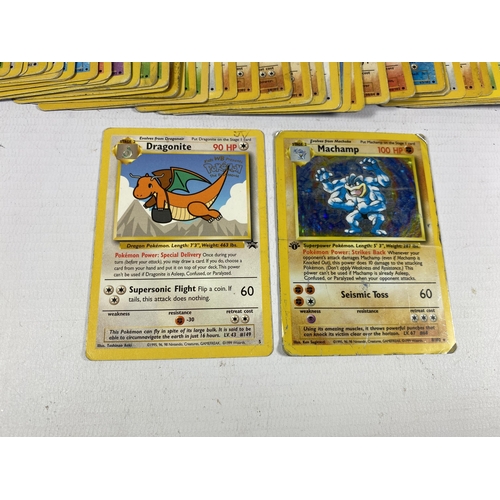 344 - A LARGE COLLECTION OF 1999 WOTC POKEMON BASE SET, ROCKET, FOSSIL AND JUNGLE SET CARDS, 1ST EDITION H... 