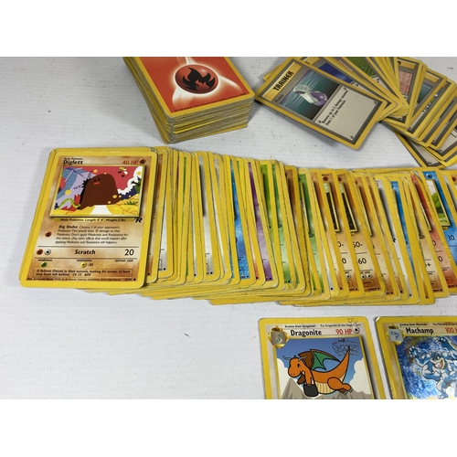 344 - A LARGE COLLECTION OF 1999 WOTC POKEMON BASE SET, ROCKET, FOSSIL AND JUNGLE SET CARDS, 1ST EDITION H... 