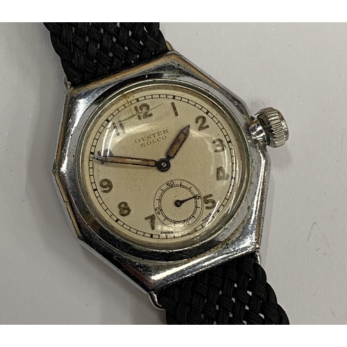 481 - A 1920'S ROLEX ROLCO OYSTER WATCH, CASE BACK STAMPED 95347F 2136