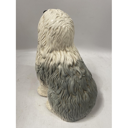 76 - A BESWICK 2232 DULUX SHEEPDOG FIRESIDE CERAMIC FIGURE, HEIGHT 30CM