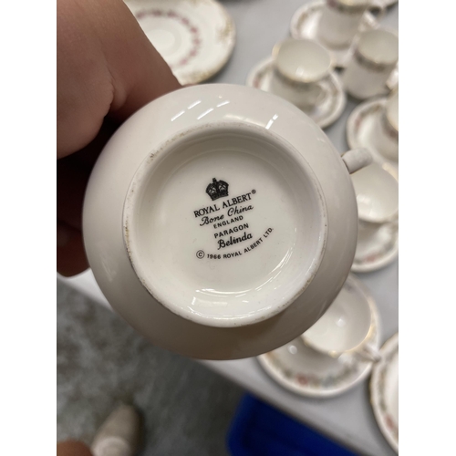 203 - A LARGE QUANTITY OF ROYAL ALBERT 'BELINDA' CUPS AND SAUCERS