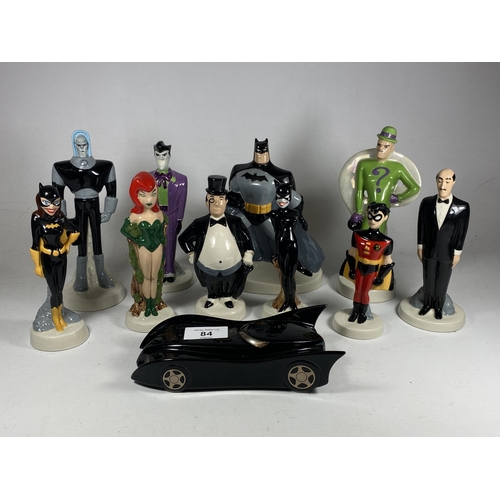 84 - A RARE FULL SET OF LIMITED EDITION WADE DC COMICS 1999 BATMAN SET OF ELEVEN FIGURES, BATMAN, JOKER, ... 