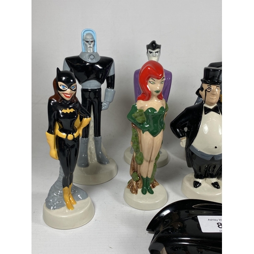 84 - A RARE FULL SET OF LIMITED EDITION WADE DC COMICS 1999 BATMAN SET OF ELEVEN FIGURES, BATMAN, JOKER, ... 